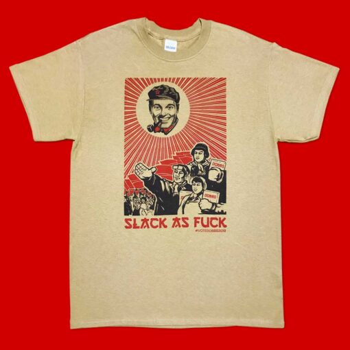 AnotherFineMesh Bob Dobbs Slack as fuck T-Shirt Design image