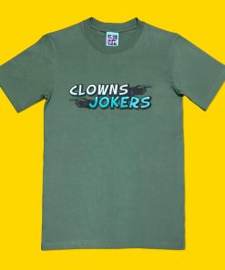AnotherFineMesh Clowns and Jokers Hand Printed T-Shirt Design image