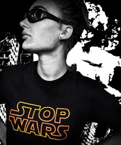AnotherFineMesh Hand Printed TShirts StopWars Bombed Buildings image